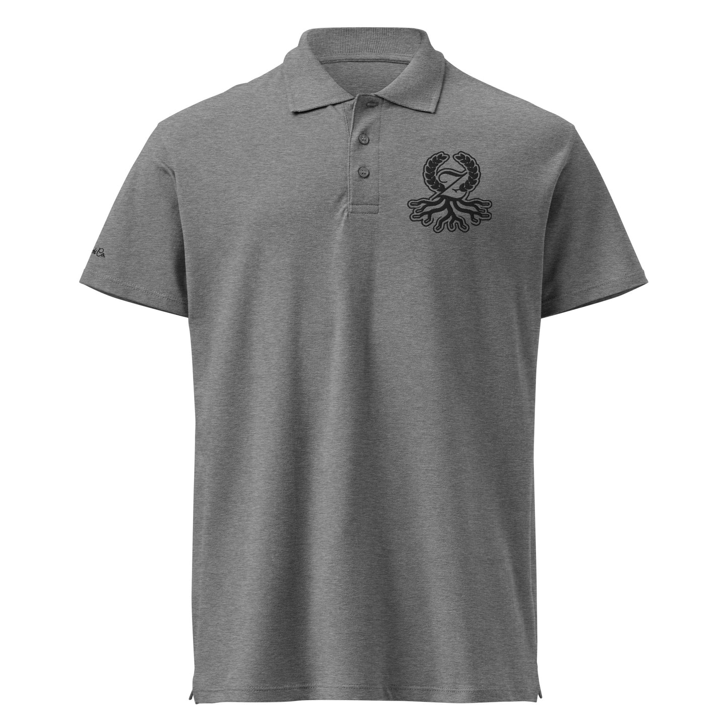 Zaylachi Origine — Men's Polo (Black Logo)