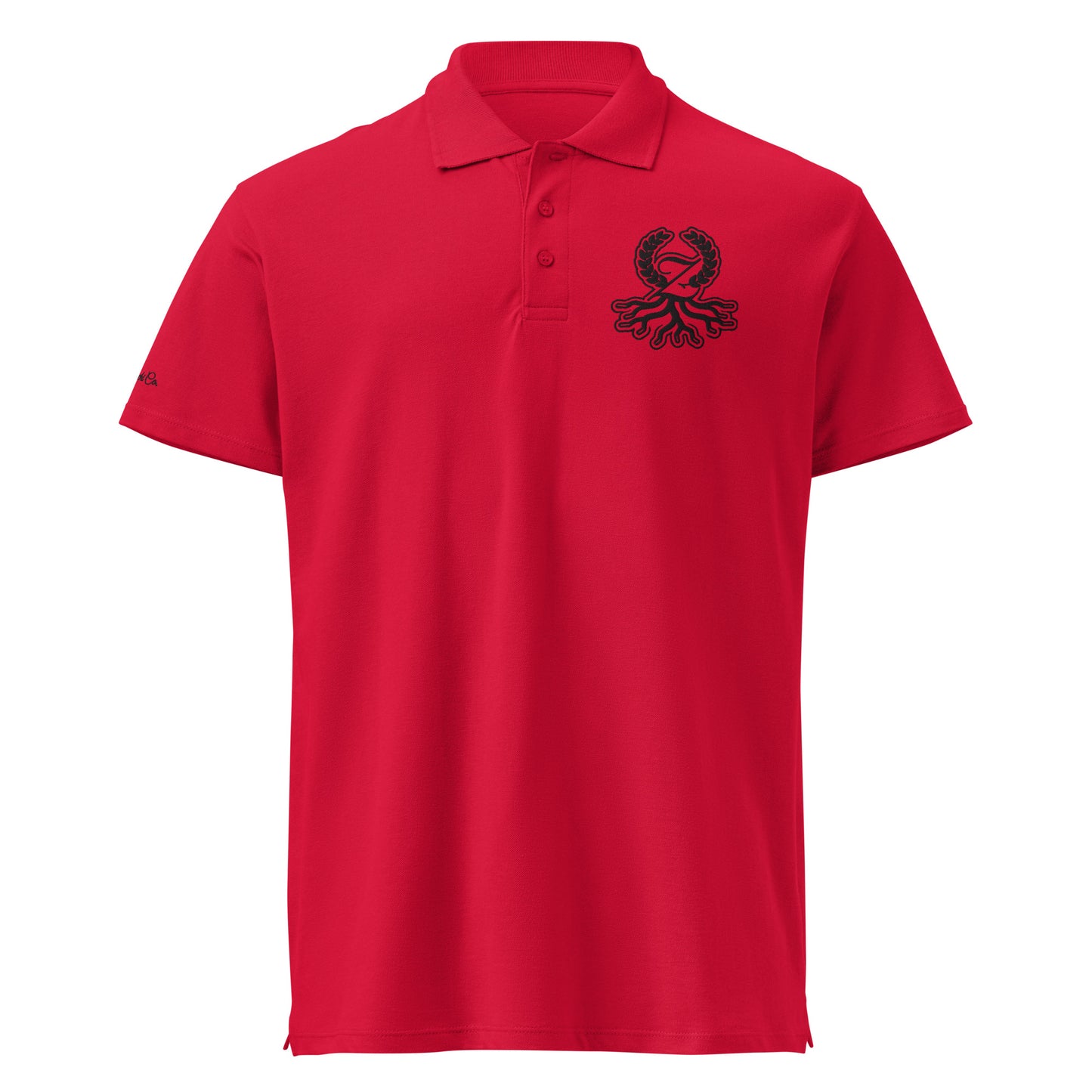 Zaylachi Origine — Men's Polo (Black Logo)