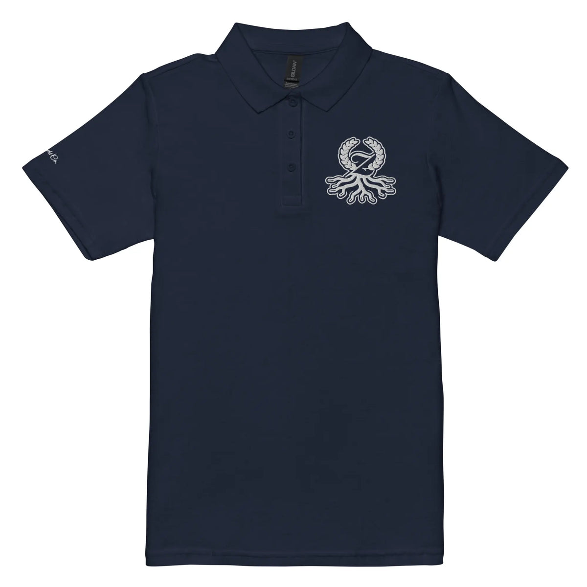 Polo piqué femme marine semi-ajusté brodé Zaylachi Origine streetwear | Zaylachi Co.