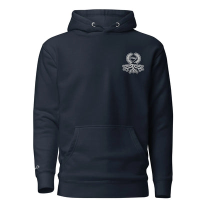 Sudadera premium unisex marino bordado Zaylachi Origine streetwear | Zaylachi Co.